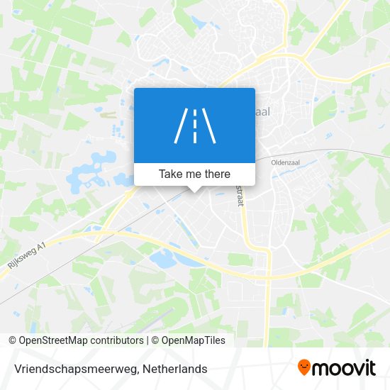 Vriendschapsmeerweg map