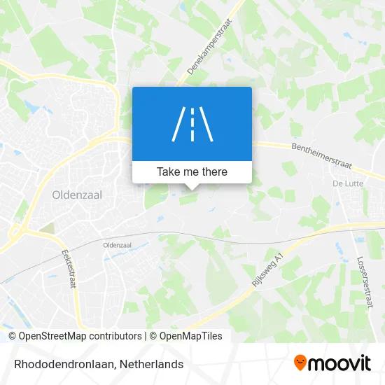 Rhododendronlaan Karte