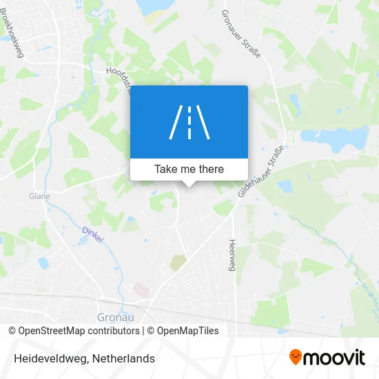 Heideveldweg map
