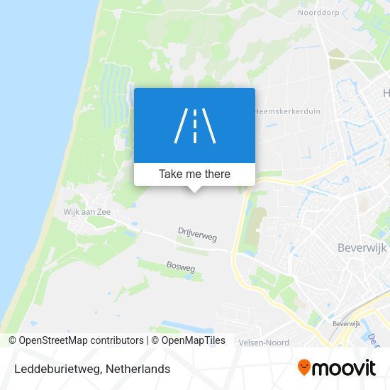 Leddeburietweg map