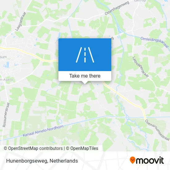 Hunenborgseweg map