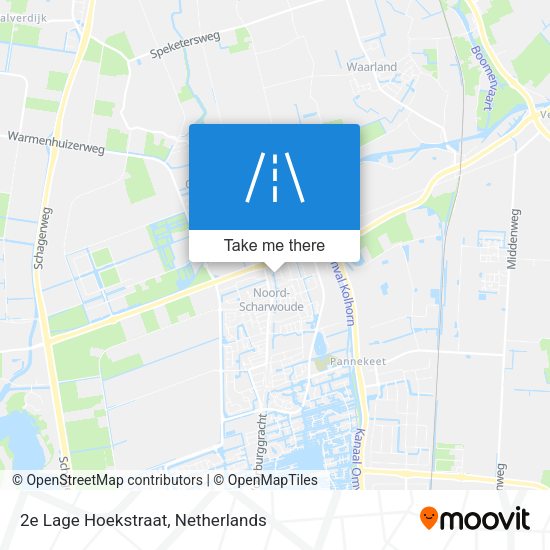 2e Lage Hoekstraat map