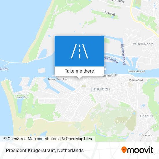 President Krügerstraat map