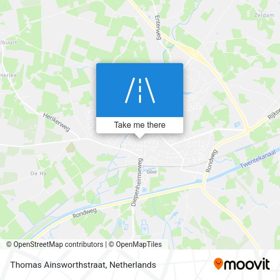 Thomas Ainsworthstraat map