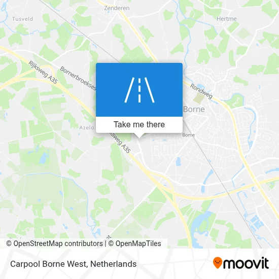 Carpool Borne West map