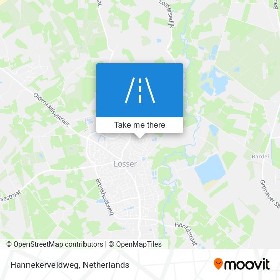 Hannekerveldweg map