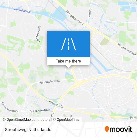 Strootsweg map