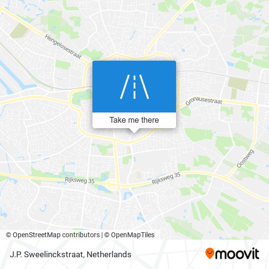 J.P. Sweelinckstraat map