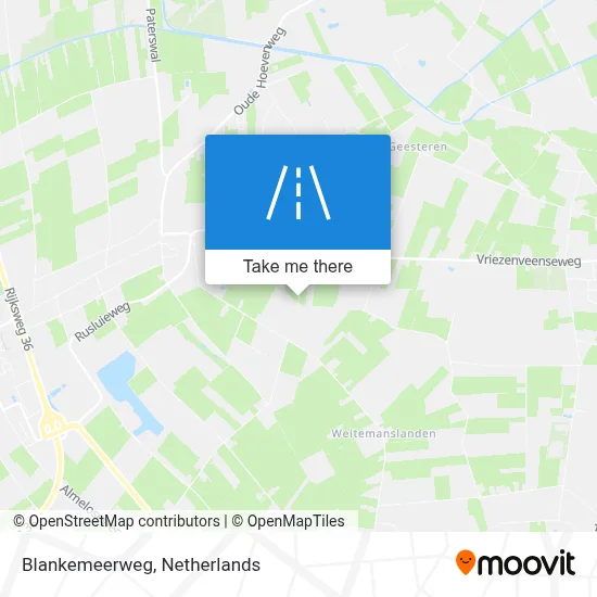Blankemeerweg map
