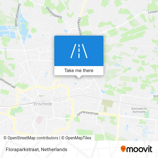 Floraparkstraat map