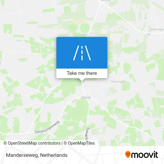 Manderseweg map