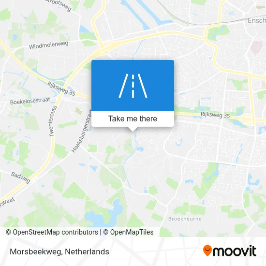 Morsbeekweg map