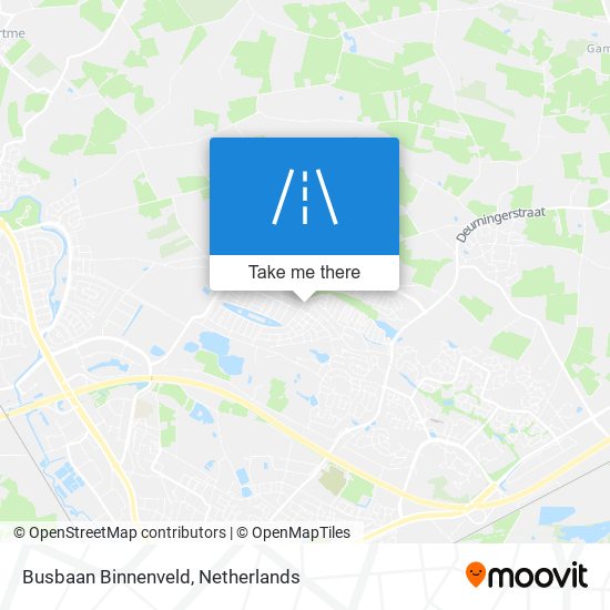 Busbaan Binnenveld map