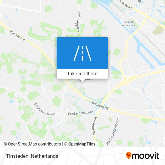 Tinsteden map