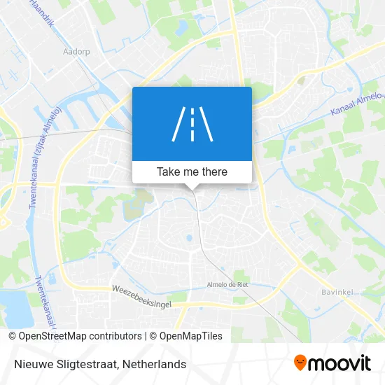 Nieuwe Sligtestraat map