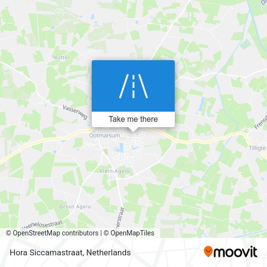 Hora Siccamastraat map