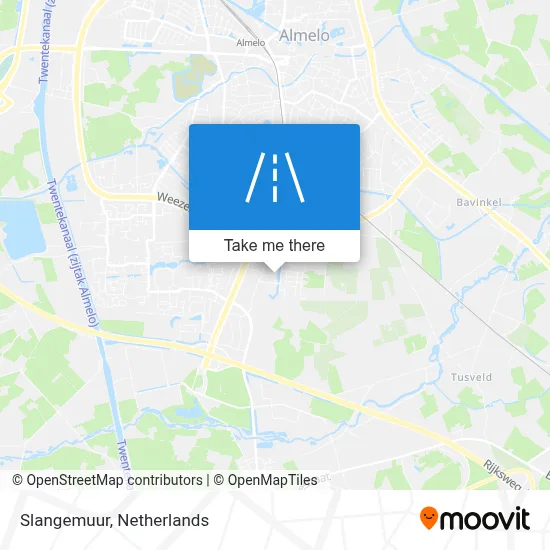 Slangemuur map
