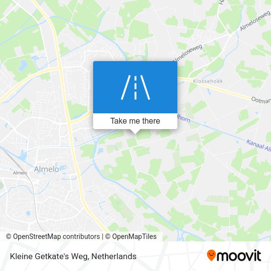 Kleine Getkate's Weg map
