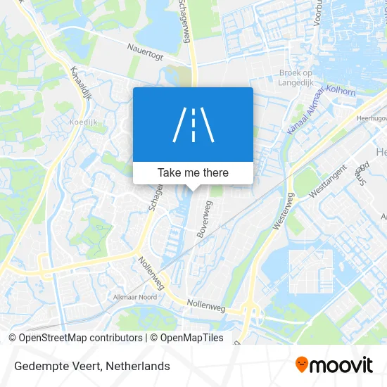 Gedempte Veert map