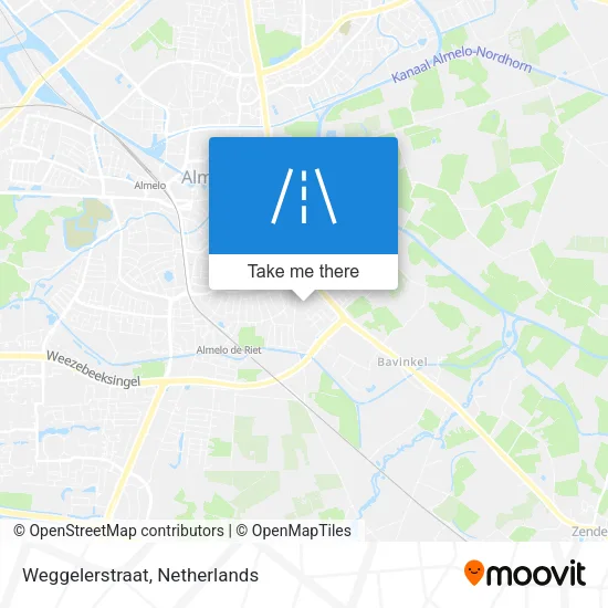 Weggelerstraat map