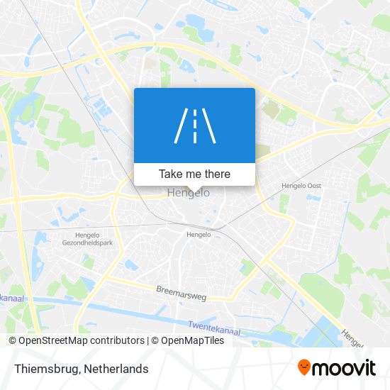 Thiemsbrug map