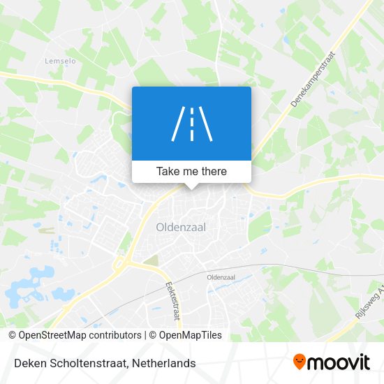 Deken Scholtenstraat map
