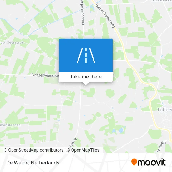 De Weide map