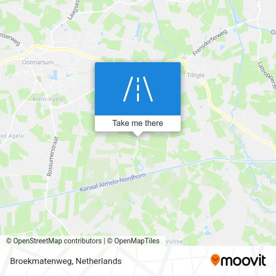 Broekmatenweg map