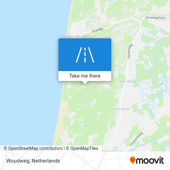 Woudweg map