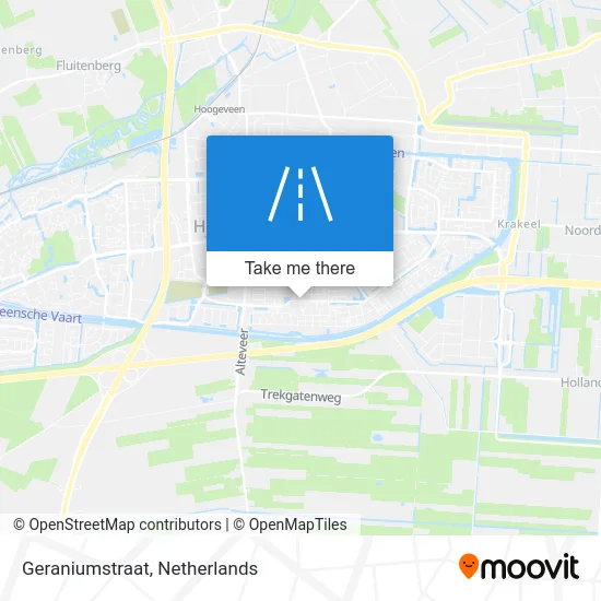 Geraniumstraat map