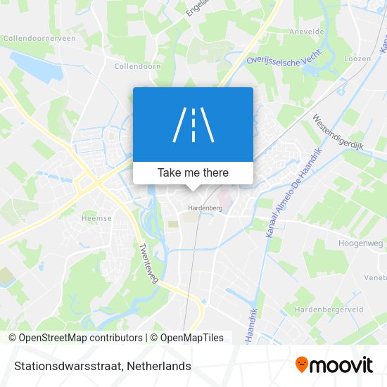 Stationsdwarsstraat map
