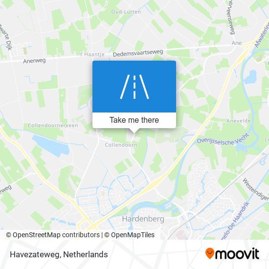 Havezateweg map