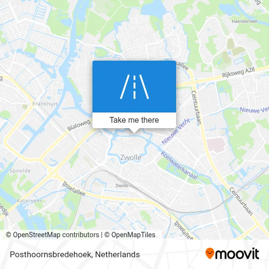 Posthoornsbredehoek map