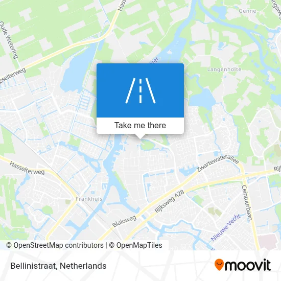 Bellinistraat map