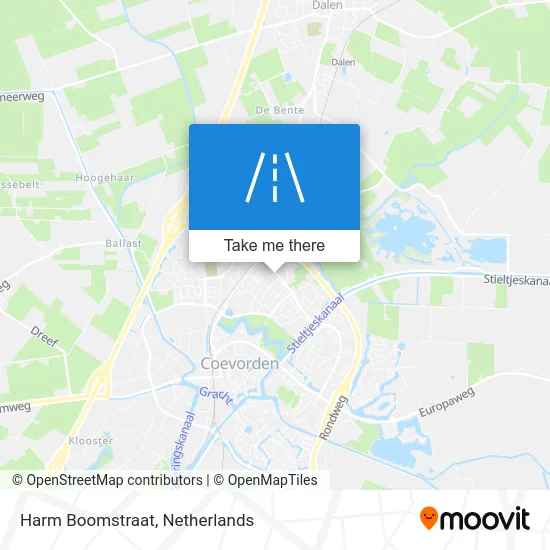 Harm Boomstraat map
