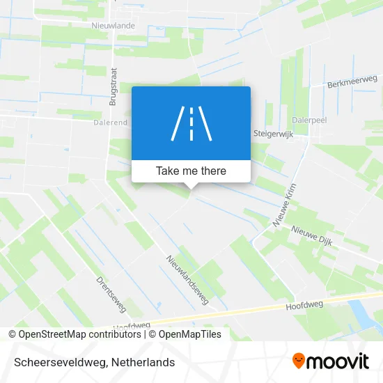 Scheerseveldweg map