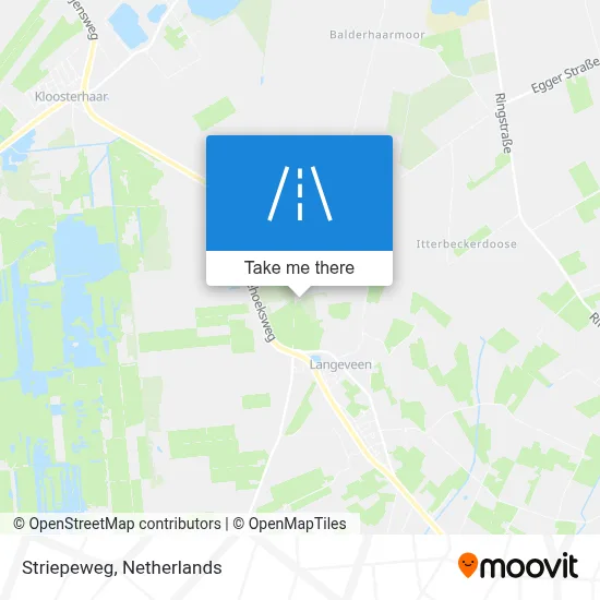 Striepeweg map