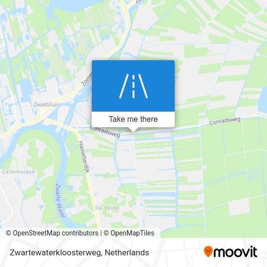 Zwartewaterkloosterweg map