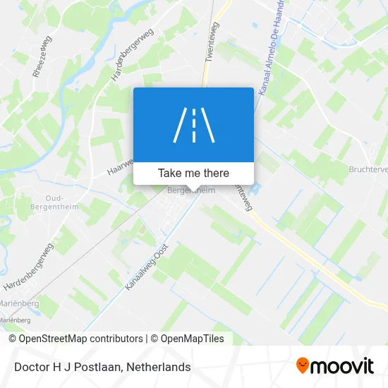 Doctor H J Postlaan map