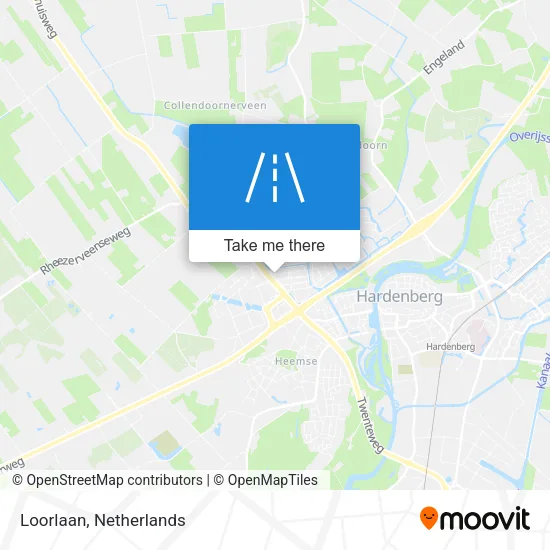 Loorlaan map