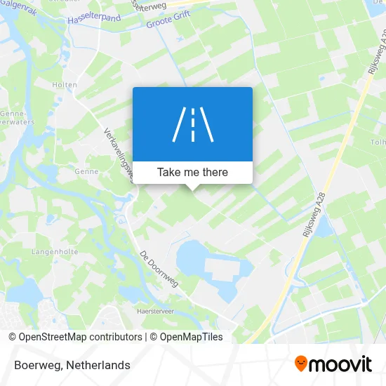 Boerweg map