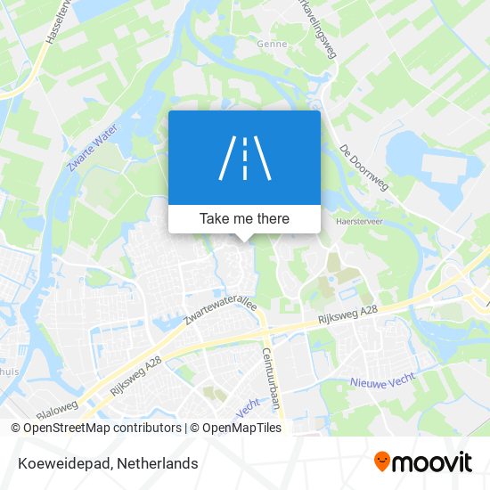 Koeweidepad map