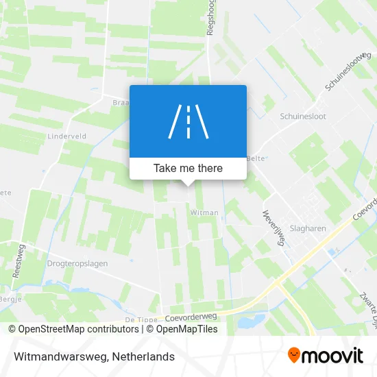 Witmandwarsweg map
