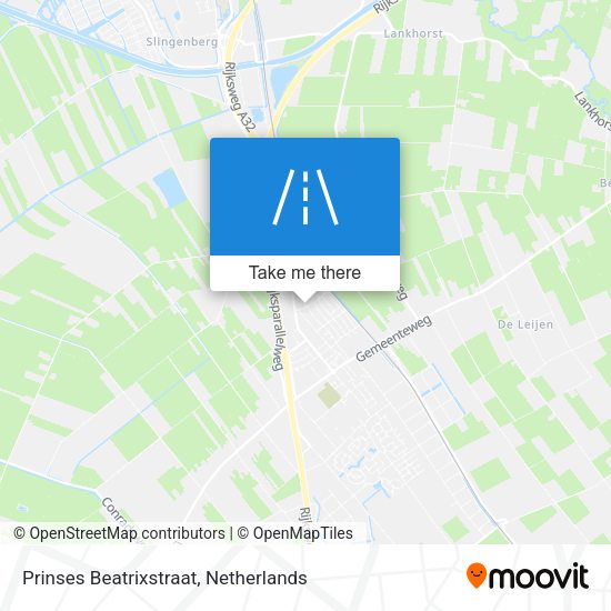 Prinses Beatrixstraat map