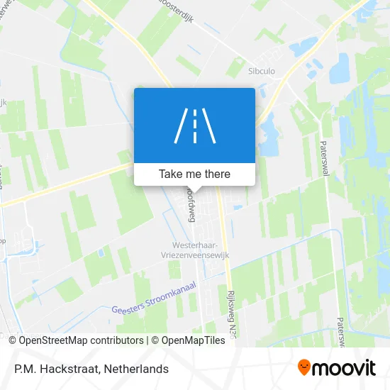 P.M. Hackstraat map