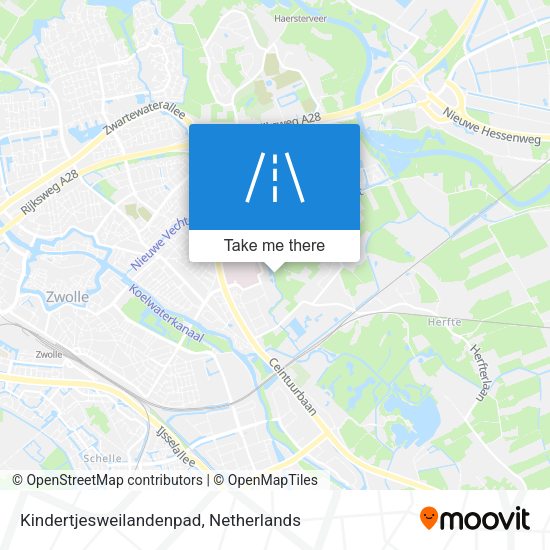 Kindertjesweilandenpad map
