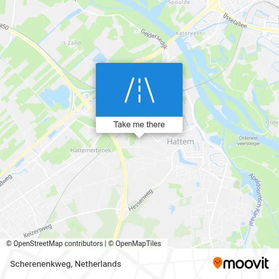 Scherenenkweg map