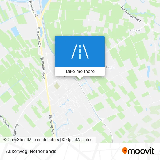 Akkerweg map