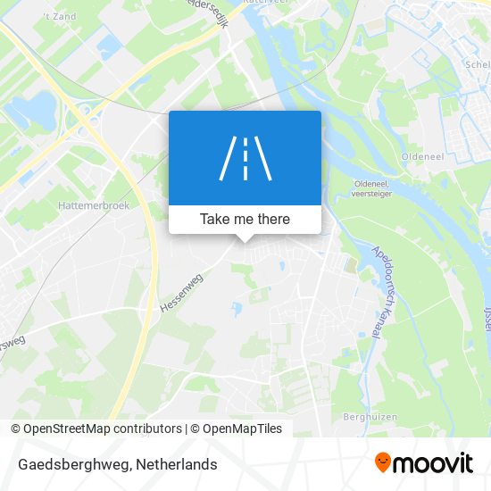 Gaedsberghweg map