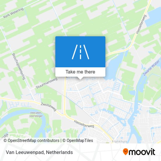 Van Leeuwenpad map